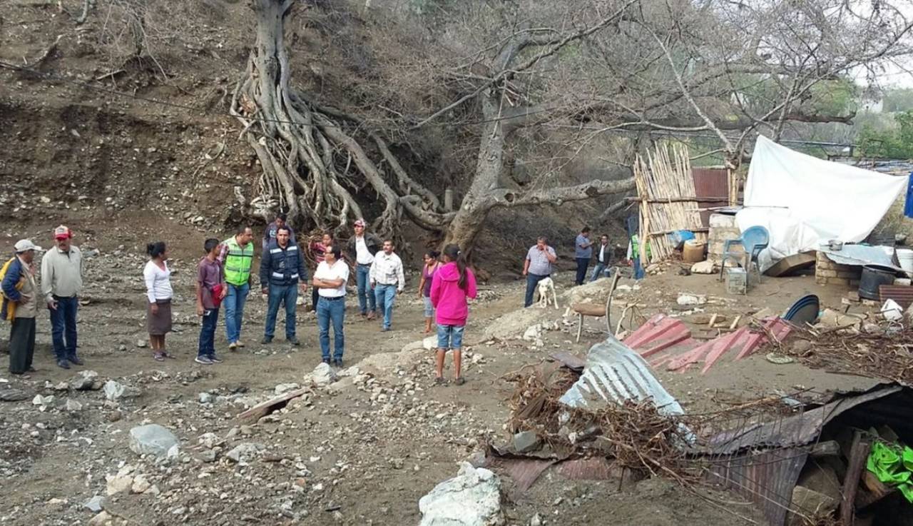Fuertes lluvias y granizo afectaron a Oaxaca.