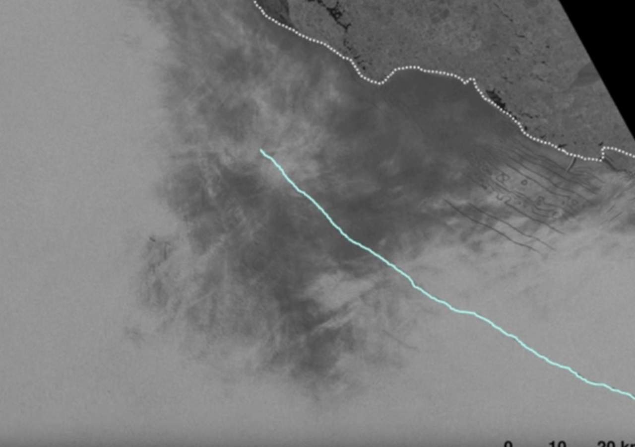 Para crear esta imagen la ESA combinó las fotografías que el radar Sentinel-1 tomó los días 7 y 14 de abril de este mismo año. (ESPECIAL)