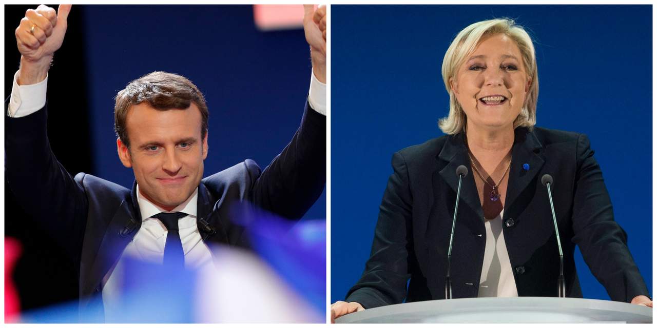 Macron y Le Pen se jugarán la Presidencia en una segunda vuelta histórica. (AP)