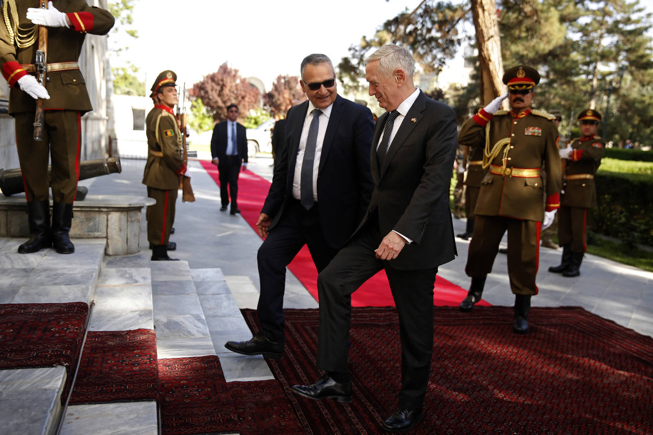 Sin avisar. Mattis llegó a Afganistán el día de ayer en una visita no anunciada. 