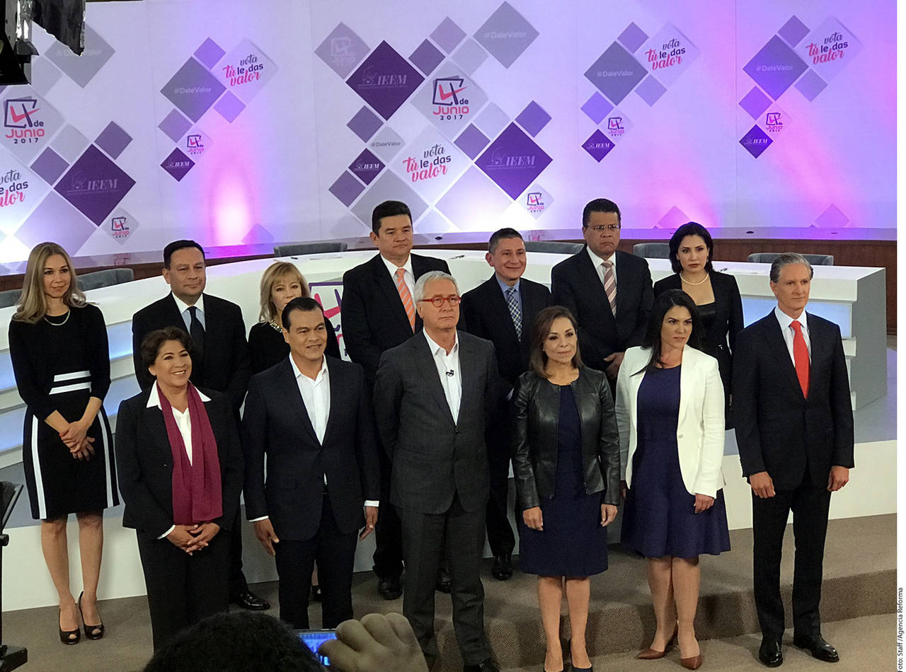 Aspirantes. Ayer se realizó el primer debate público entre los 6 candidatos a la gubernatura del Estado de México.