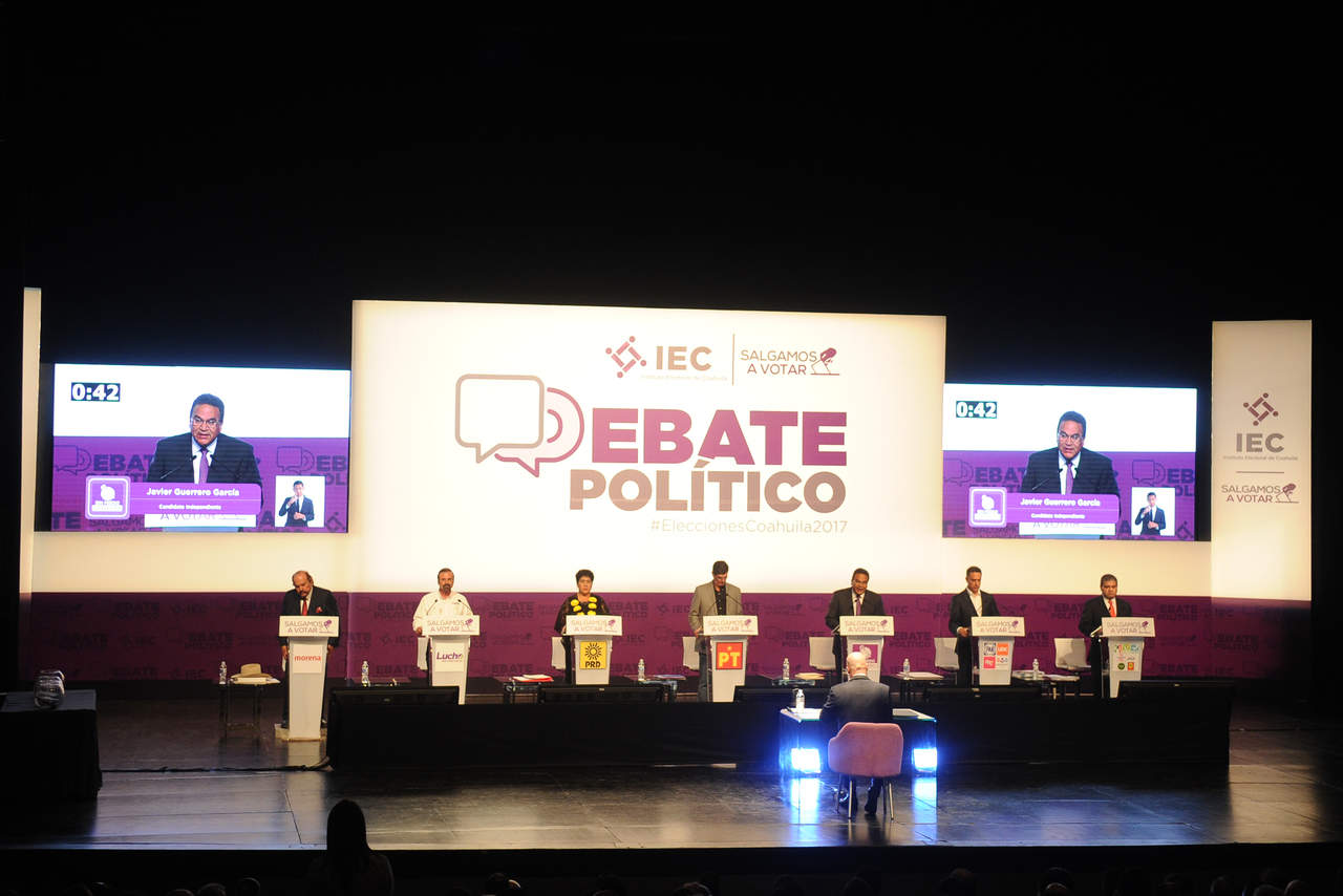 Ejercicio. Diversas opiniones generó el segundo debate entre los candidatos a la gubernatura. (EL SIGLO DE TORREÓN)
