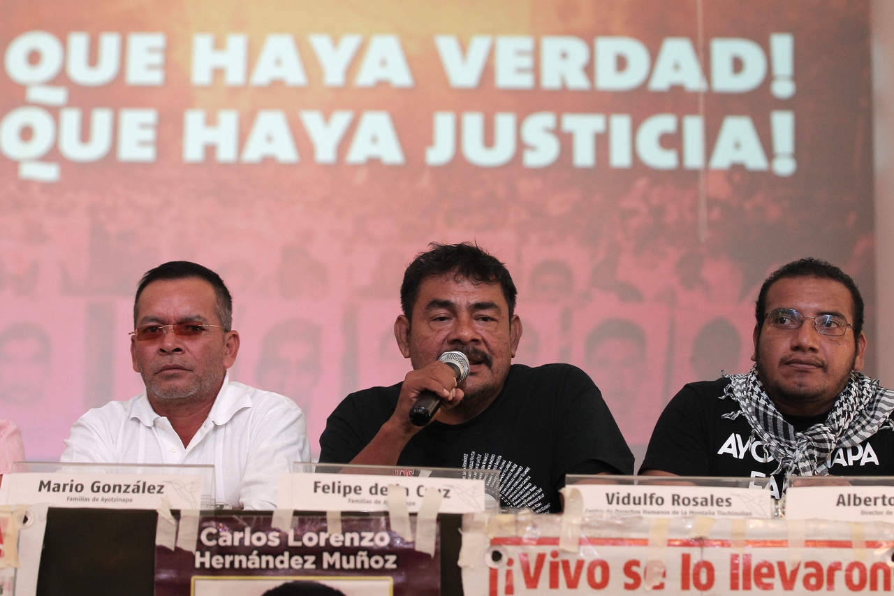 El vocero de los padres de los 43 normalistas de Ayotzinapa desaparecidos, Vidulfo Rosales, advirtió el riesgo de que el caso quede impune. (IMAGEN DE ARCHIVO)