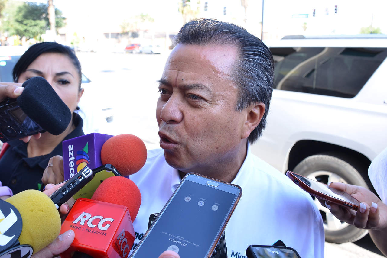 César Camacho visitó Torreón en apoyo a candidatos priistas. (FERNANDO COMPEÁN)