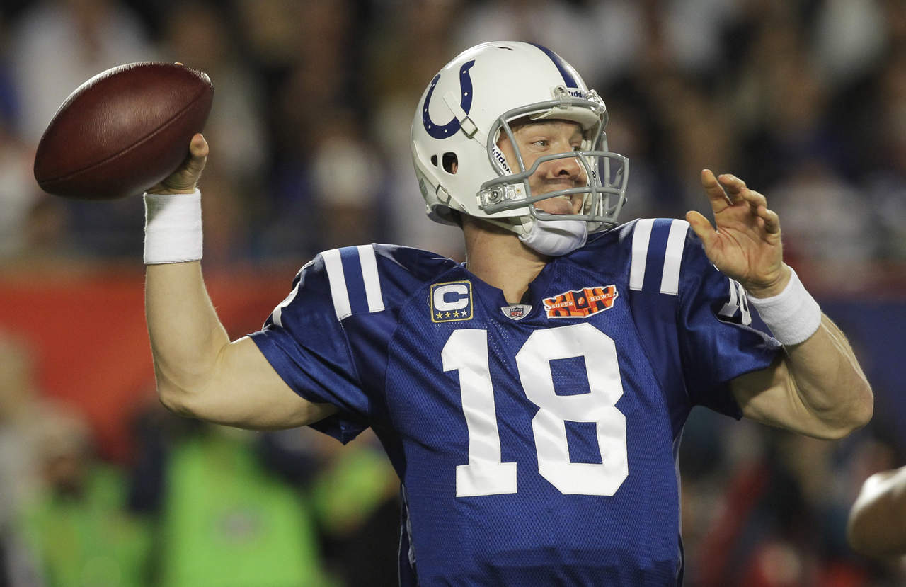 Peyton Manning llegó a dos Super Bowls y ganó uno con los Colts. (Archivo)