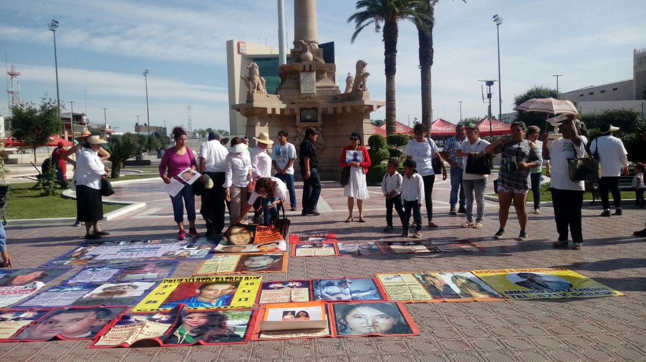 Madres de desaparecidos se manifestaron hoy en Torreón. (EL SIGLO DE TORREÓN)