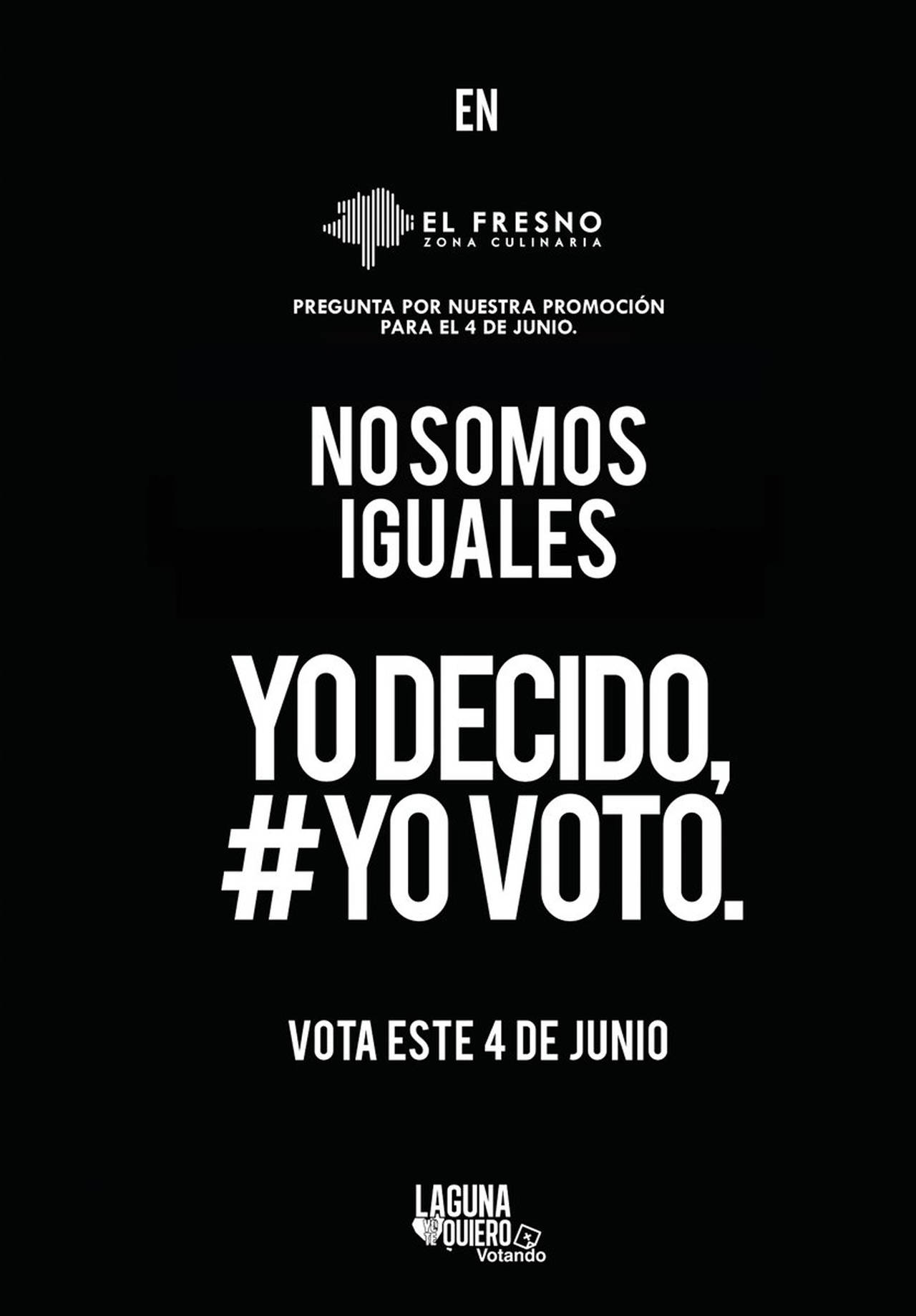 Objetivo.  La campaña de Laguna Yo Te Quiero busca que la ciudadanía emita un voto razonado este 4 de junio.