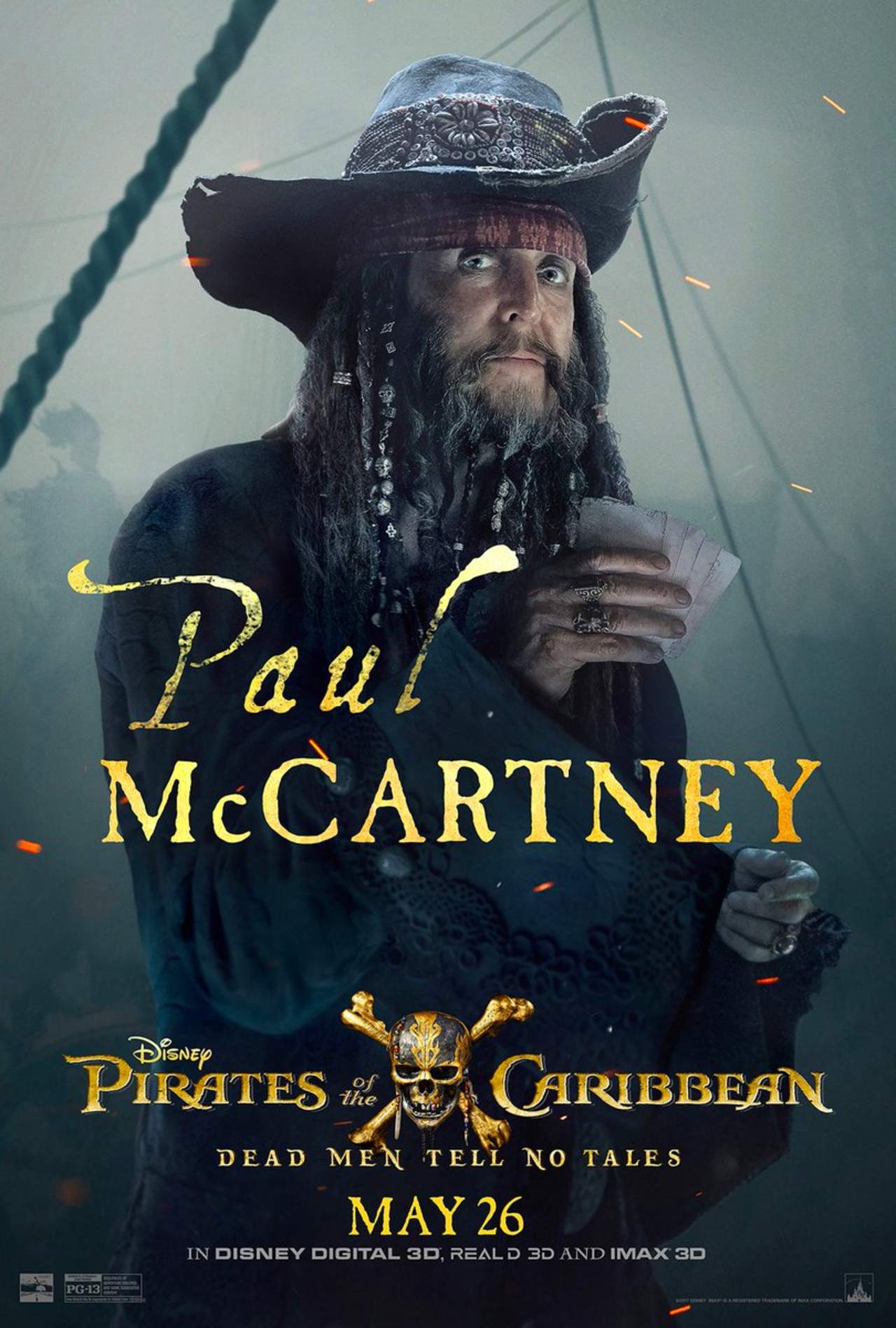 McCartney se muestra  como todo un pirata