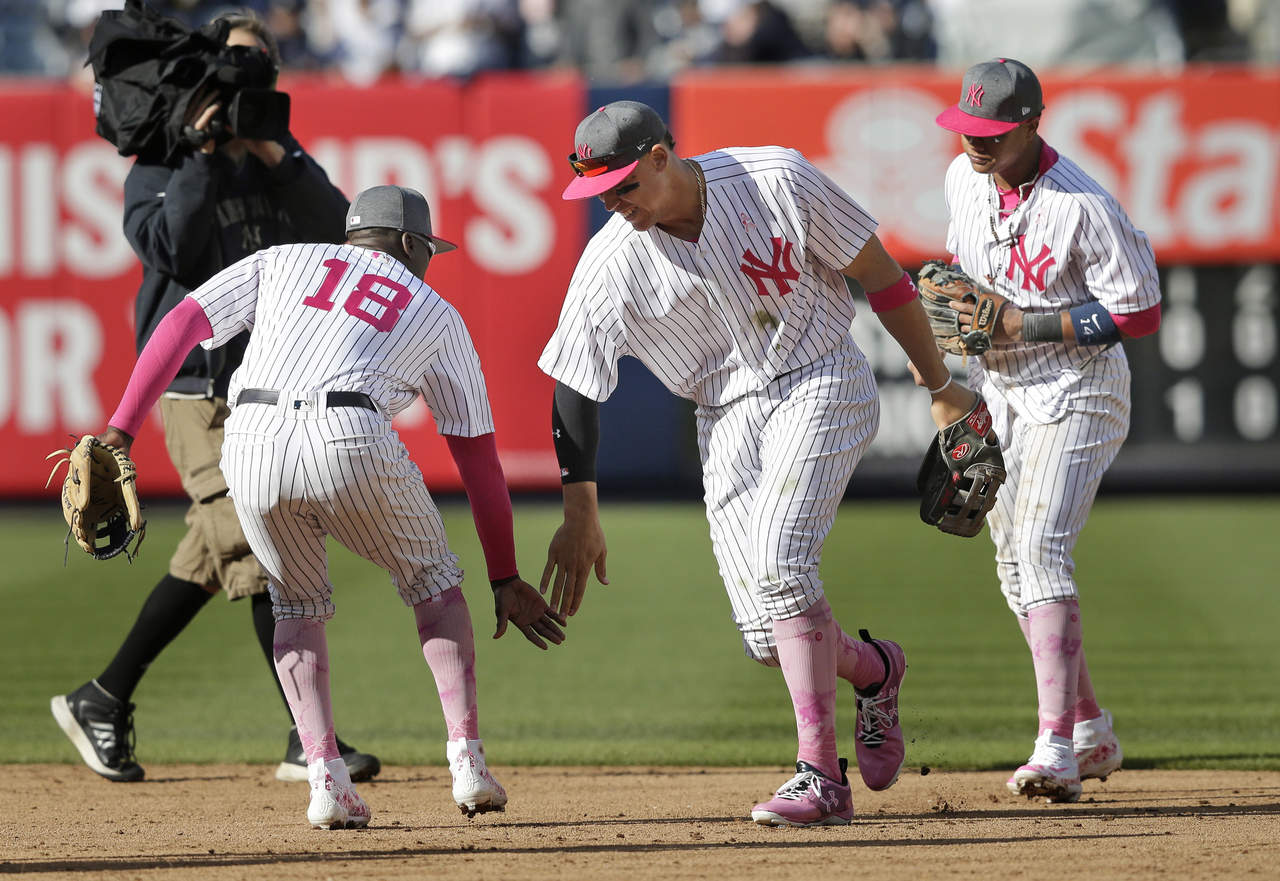 Los Yankees derrotaron 11-6 a los Astros de Houston en el primer juego de la doble cartelera. (AP)
