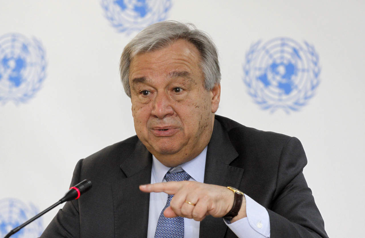 'Francamente, si queremos denominarnos defensores de los derecho humanos debemos tener la autoridad moral para ello', añadió Guterres. (ARCHIVO)