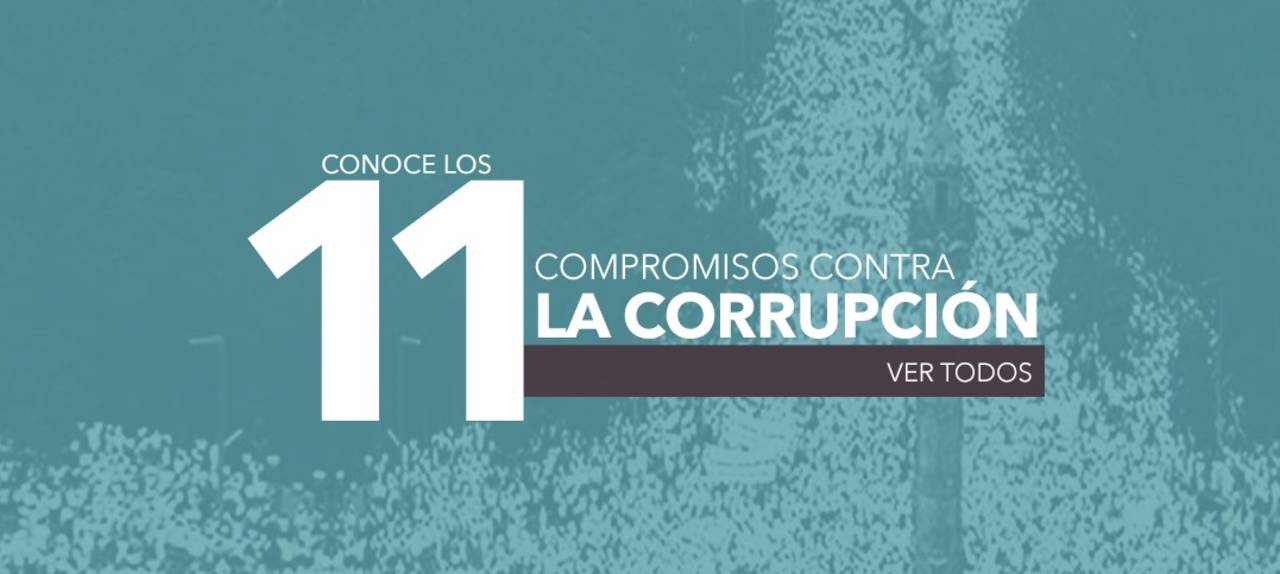 Firmas.  El documento que suscribirán los candidatos contiene compromisos verificables de política pública anticorrupción.
