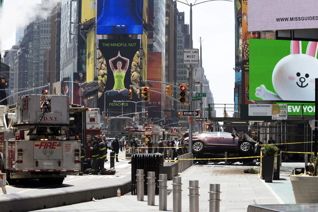 El atropello de varios peatones en la emblemática plaza de Nueva York no se considera, de momento, un atentando terrorista. (EFE)