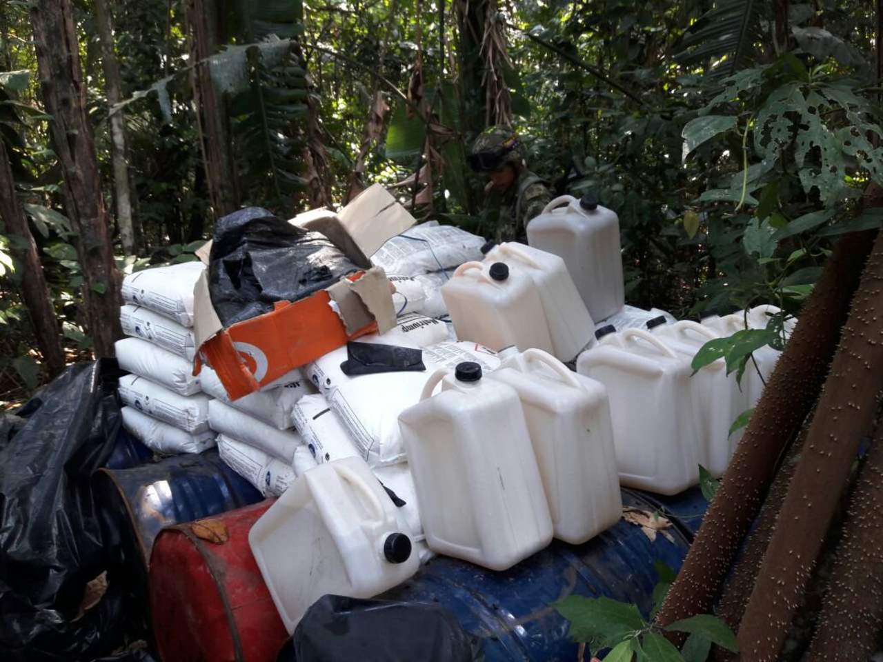 El Ejército señaló que al menos 1.160 hectáreas de bosques nativos fueron talados para la producción de este laboratorio, que también implicó el uso de 73.800 litros de agua. (ESPECIAL)