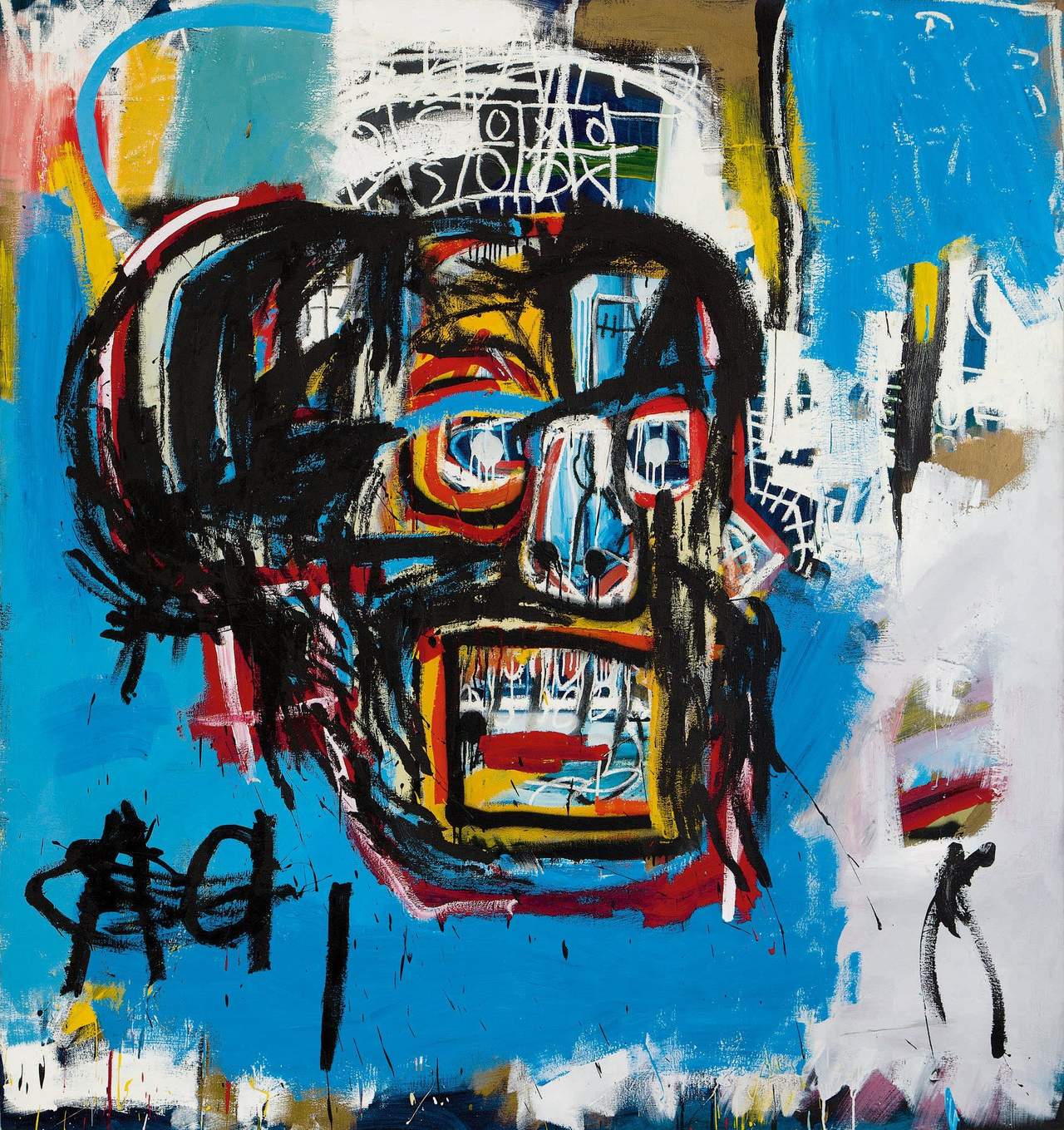 Considerada como una de las obras más importantes del pintor, Basquiat compuso este Untitled de 1982 cuando era prácticamente desconocido en el mundo del arte. (EFE)