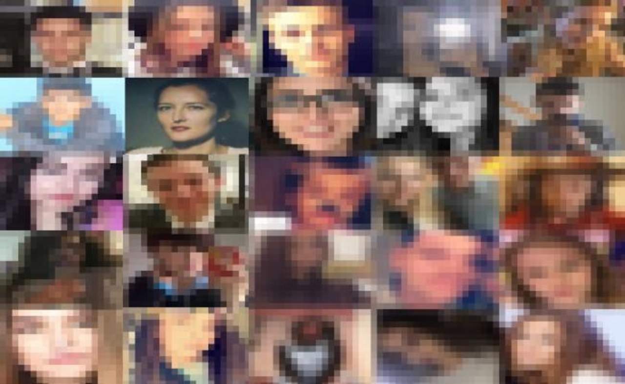 En una imagen que circuló en Twitter pueden verse los rostros de presuntos desaparecidos, entre ellos el de la integrante del colectivo No Te Calles. (ESPECIAL) 