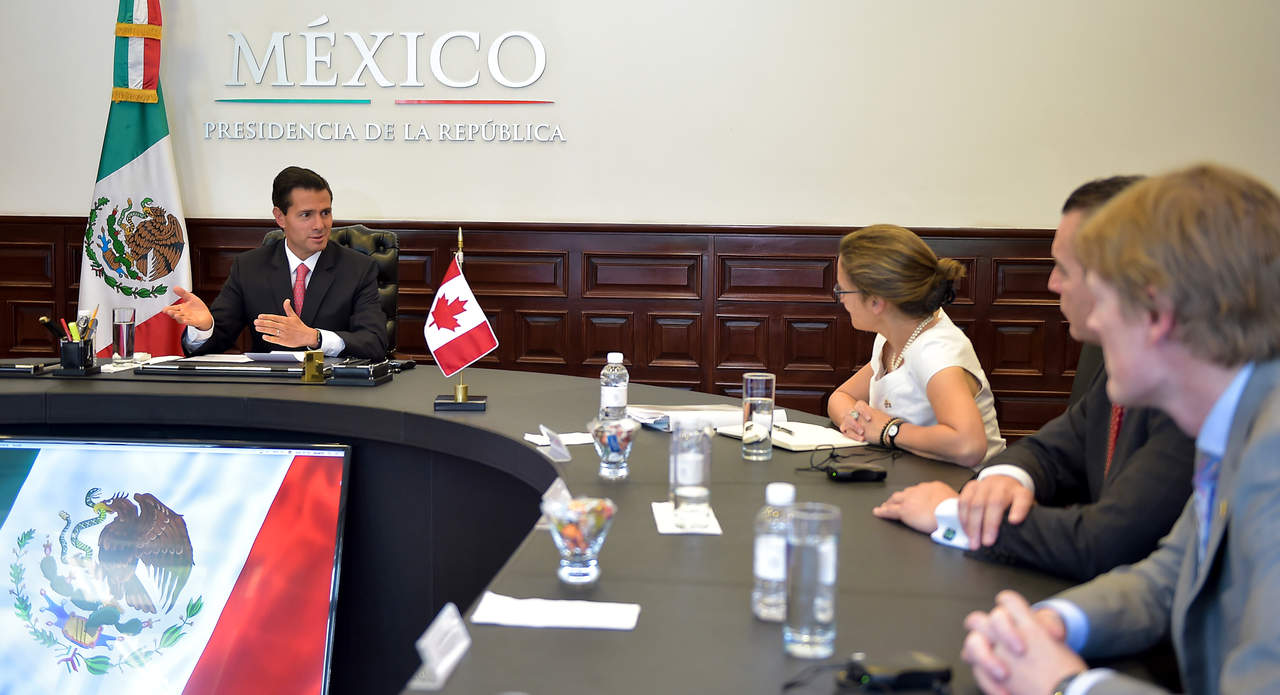 El Jefe del Estado Mexicano refrendó la voluntad de México de trabajar y unir esfuerzos con Canadá. (NOTIMEX)