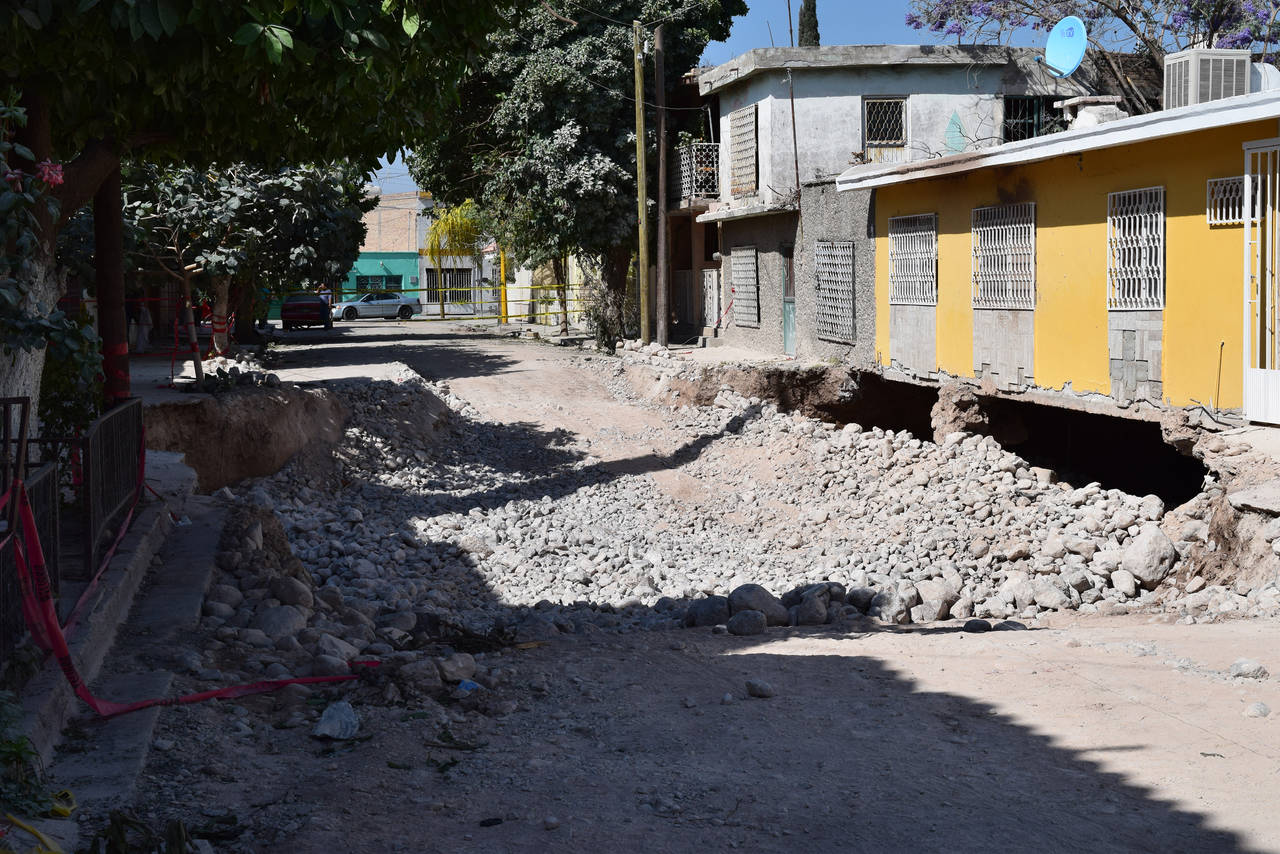 Monitoreo. La zona del socavón en Bellavista continúa en monitoreo permanente. (ARCHIVO)