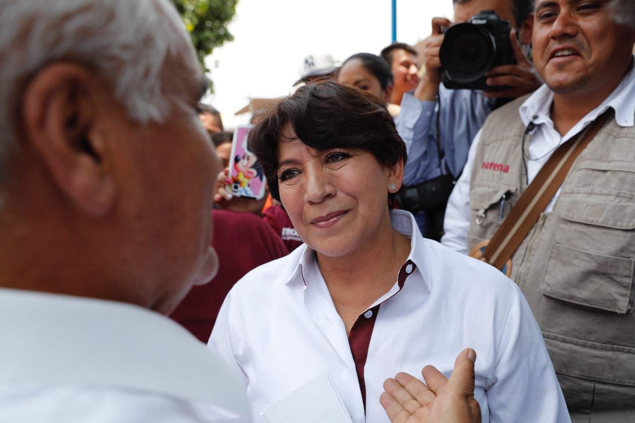 Apoyarán con su voto a Delfina Gómez, candidata de Morena al gobierno del Estado de México. (EL UNIVERSAL)