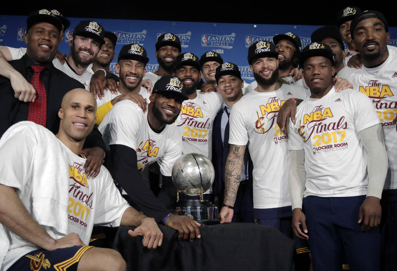 Los Cavaliers conquistaron su tercer título consecutivo en la Conferencia del Este. (AP)