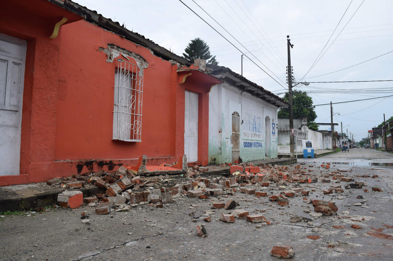El sismo dejó afectaciones materiales en Chiapas. (EFE) 