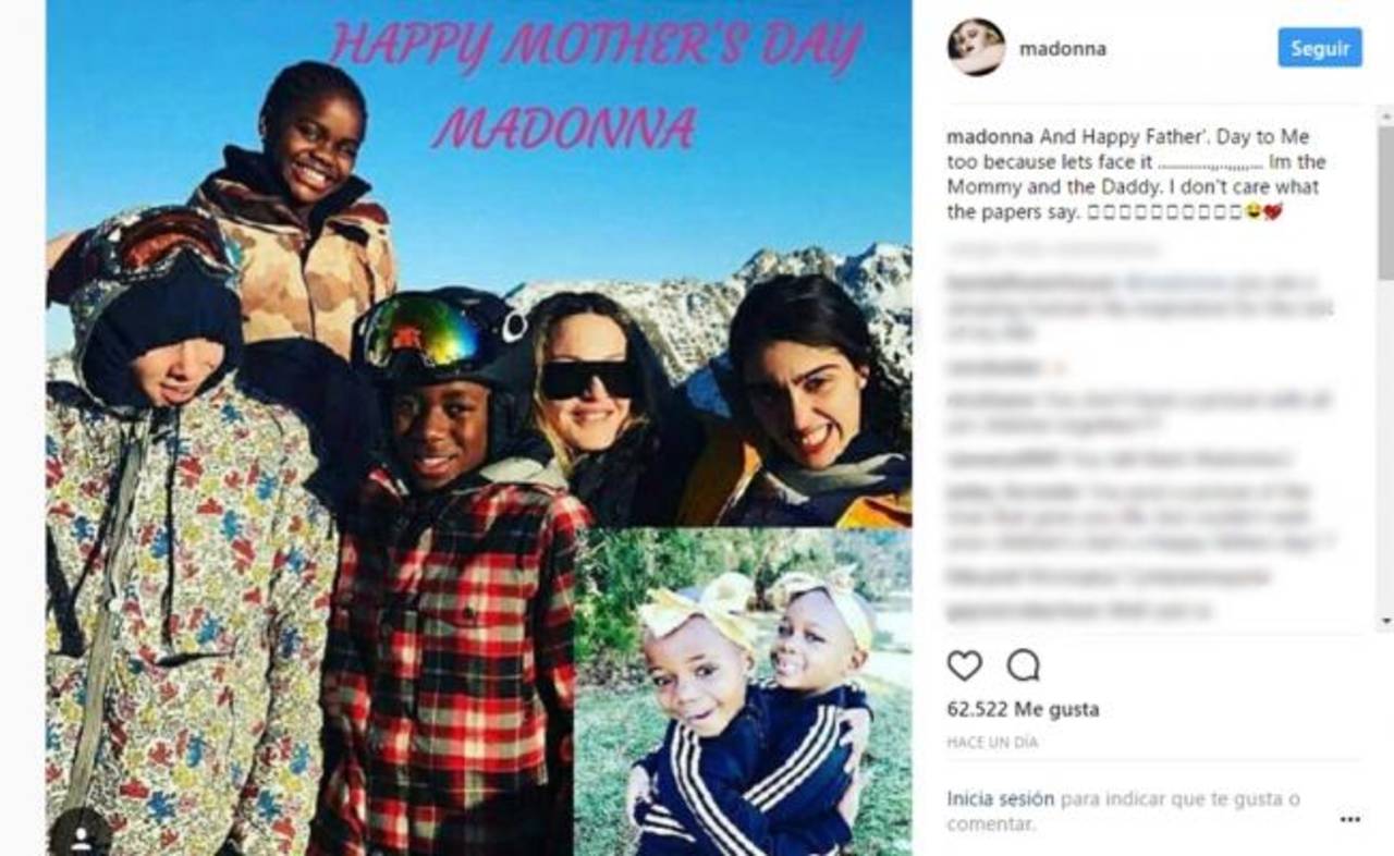 Madonna 'ningunea' a padres de sus hijos