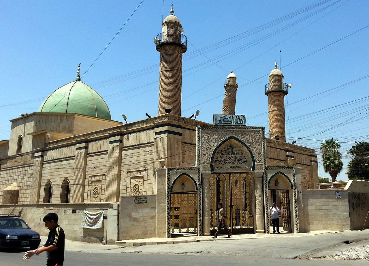 La Gran Mezquita al-Nuri es donde al-Baghdadi hizo una rara aparición en junio de 2014 y dio un discurso mientras estaba de pie en un púlpito para anunciar la creación de un 'califato'. (EFE)