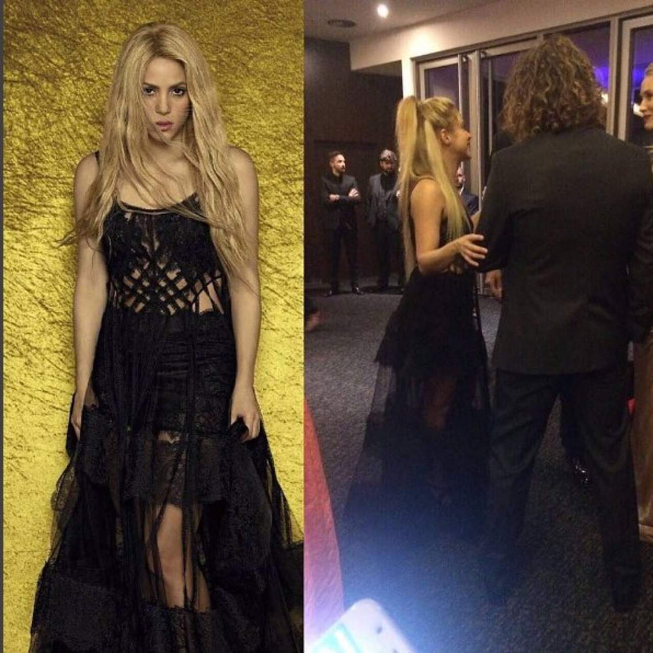 Shakira repite vestido en la boda de Messi
