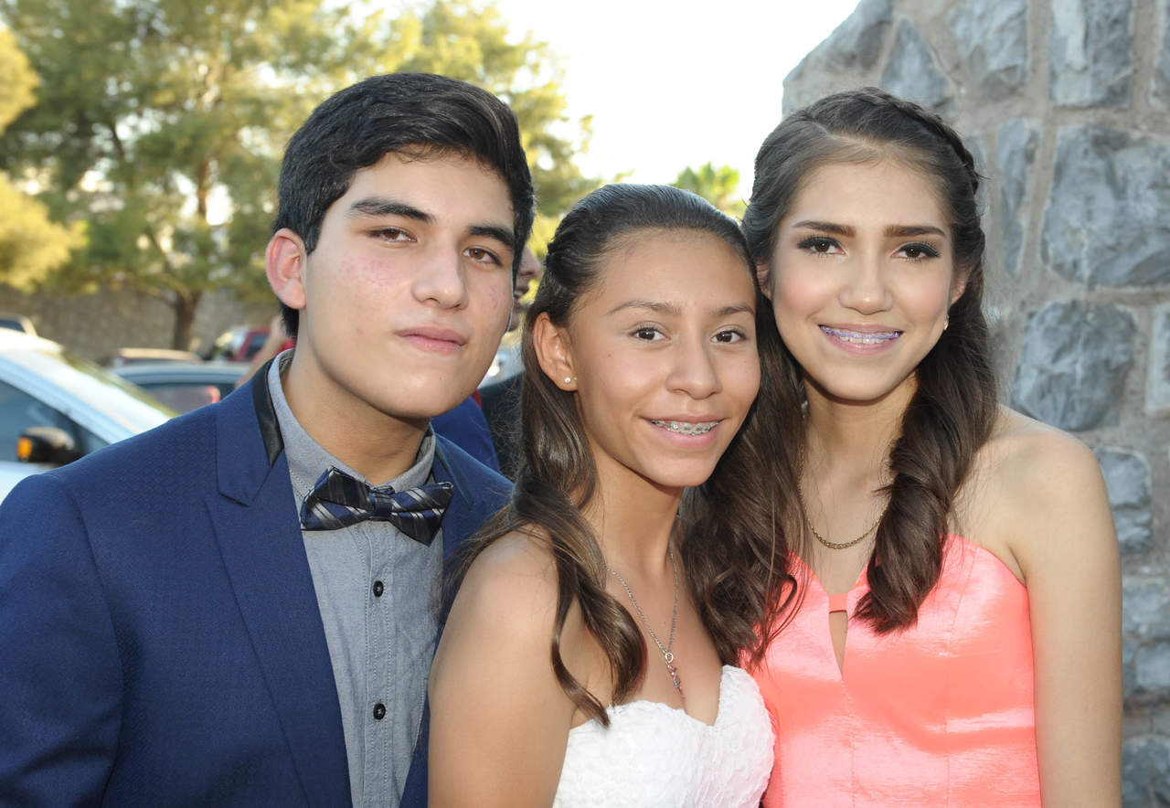 Adrián, Ana Paula y Aracely. 