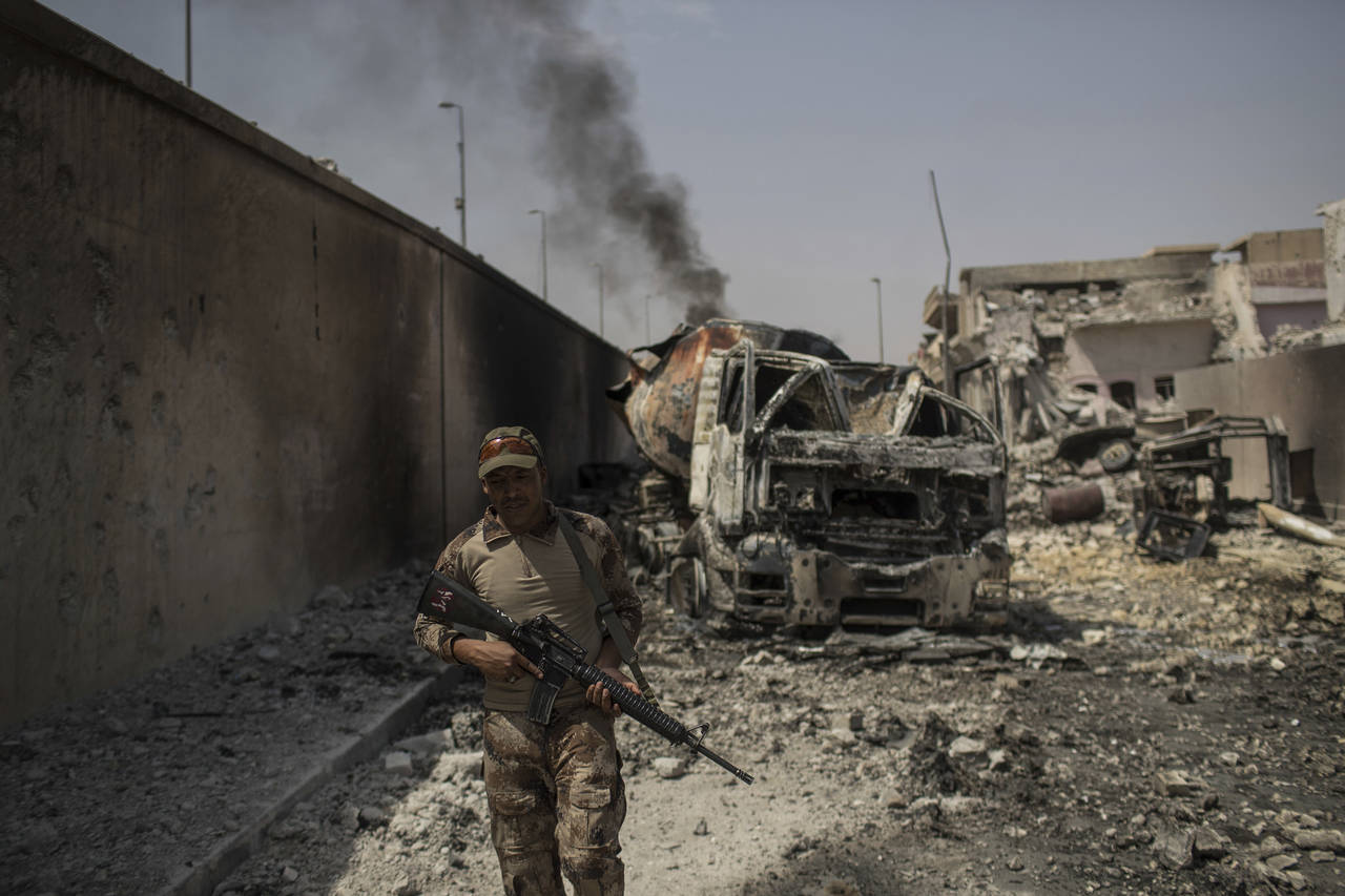 Operación. Las tropas iraquíes, apoyadas por milicias y por el ejército kurdo, han arrebatado al EI amplios territorios.
