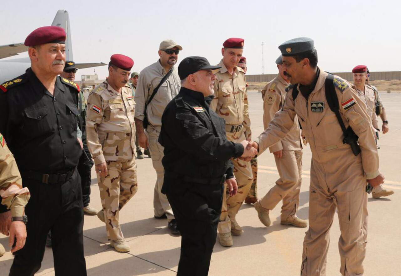 Abadi felicitó a los combatientes heroicos y al pueblo iraquí por la gran victoria lograda'. (TWITTER)
