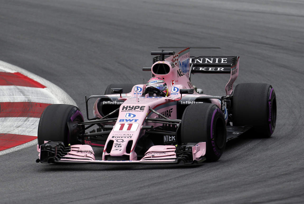 Sergio Pérez finalizó el Gran Premio de Austria en el séptimo lugar, y ya ocupa el sexto puesto en la clasificación de pilotos. (AP)