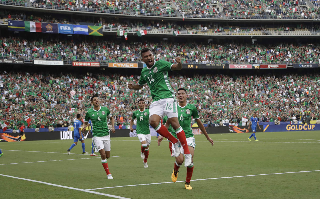 La Selección Mexicana derrotó 3-1 a El Salvador en su debut en la Copa Oro. (AP)