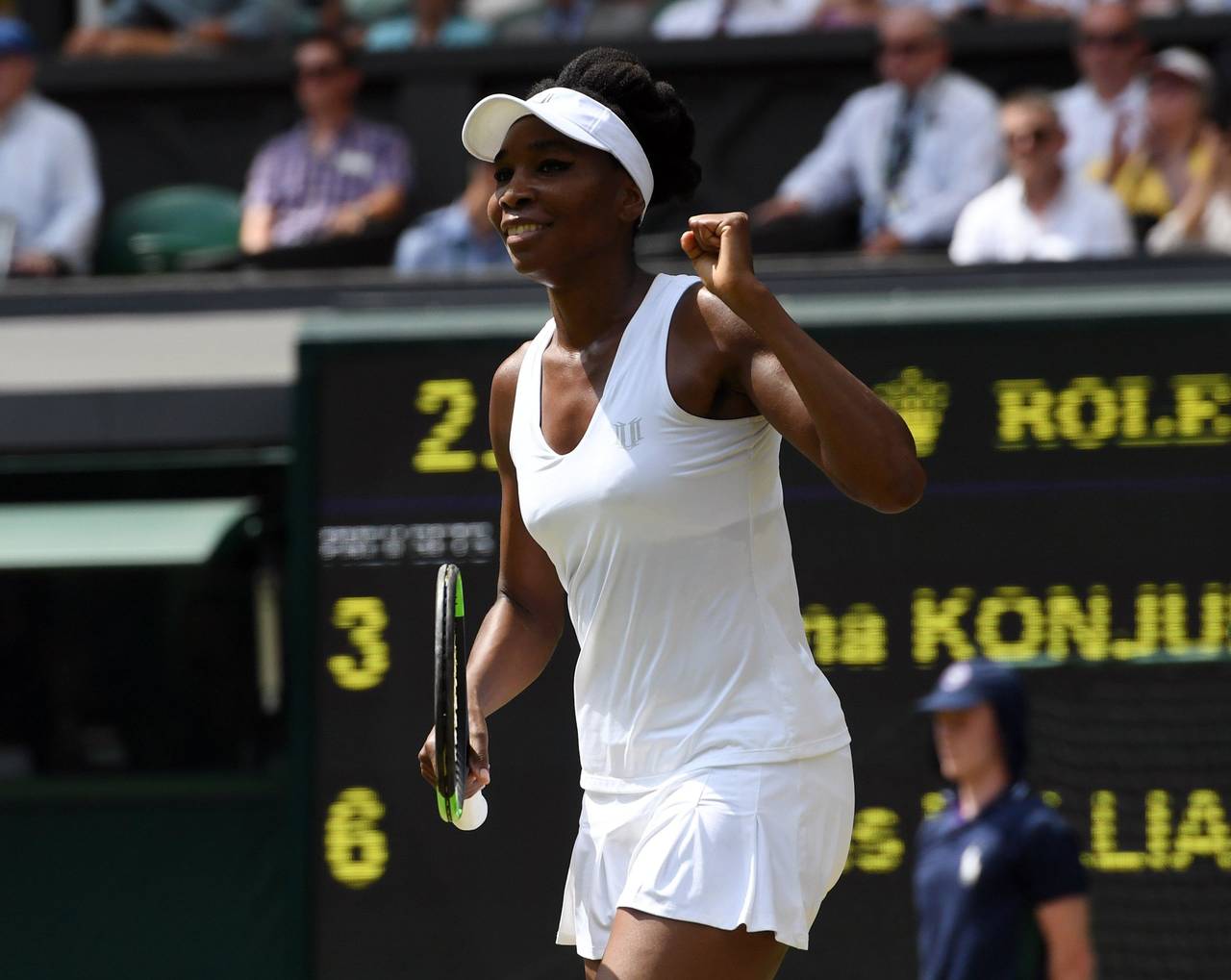 Venus Williams se medirá en cuartos de final a Jelena Ostapenko. (EFE)