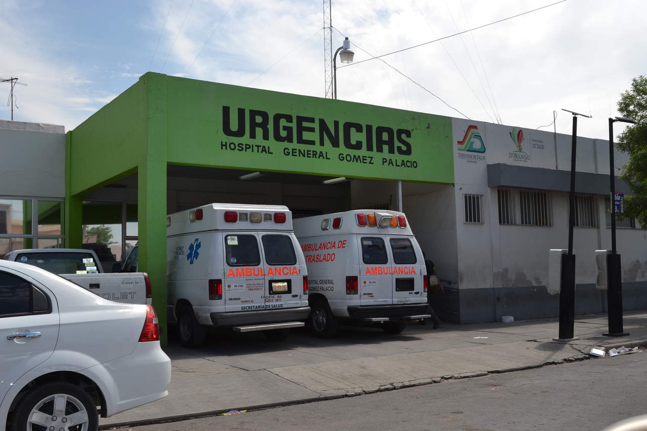 Los afectados fueron trasladados al Hospital General de Gómez Palacio, a donde ingresaron presentando múltiples golpes y heridas en diferentes partes del cuerpo. (ARCHIVO)