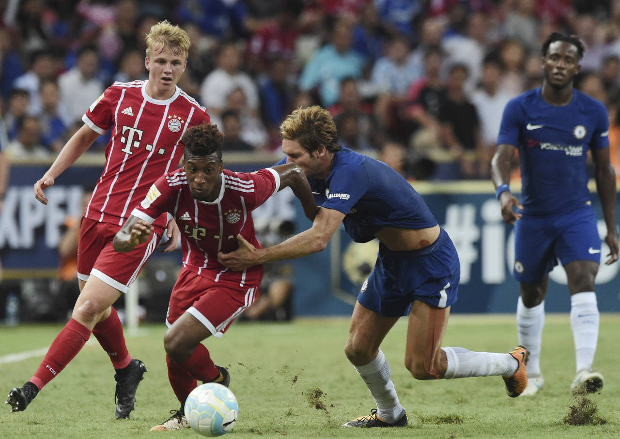 Bayern Munich derrotó 3-2 al Chelsea en partido de la International Champions Cup, disputado en el estadio Nacional. (AP)