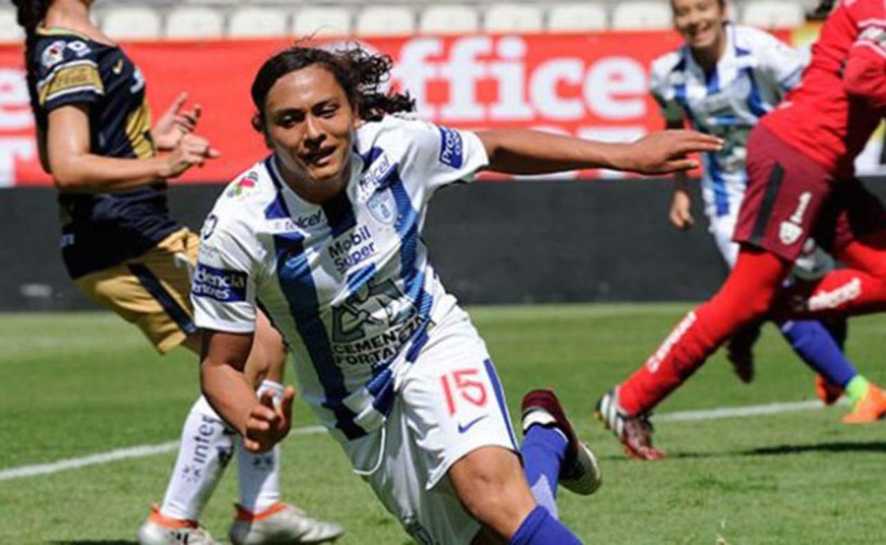 Berenice Muñoz anotó dos tantos en la victoria de Pachuca sobre Pumas. (Cortesía Erik Estrella)