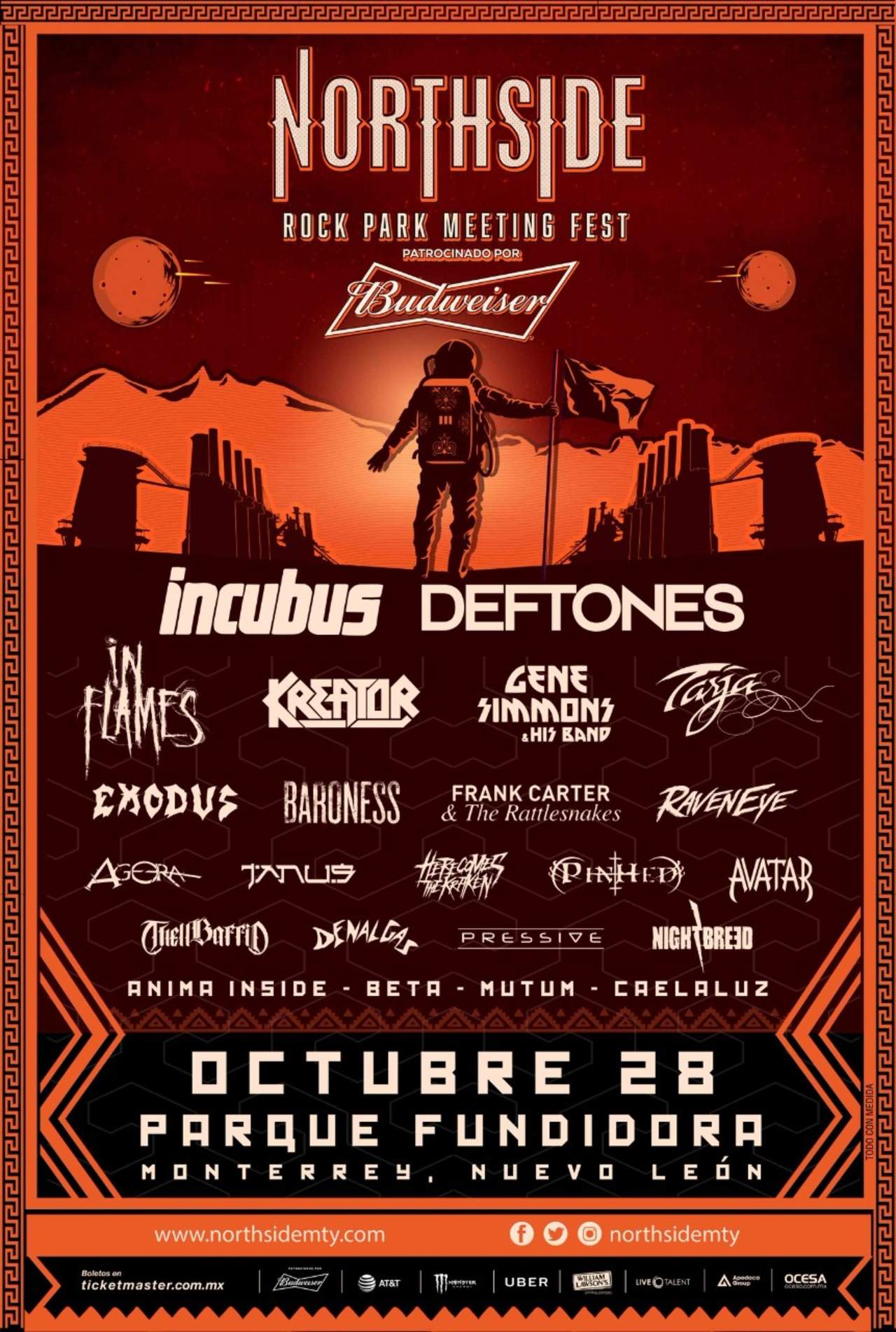 En este segundo año, también participarán Kreator, Gene Simmons, Baroness, Exodus, RavenEye, Franck Carter & The Rattlesnakes, Agora y Tanus, se informó mediante un comunicado.
