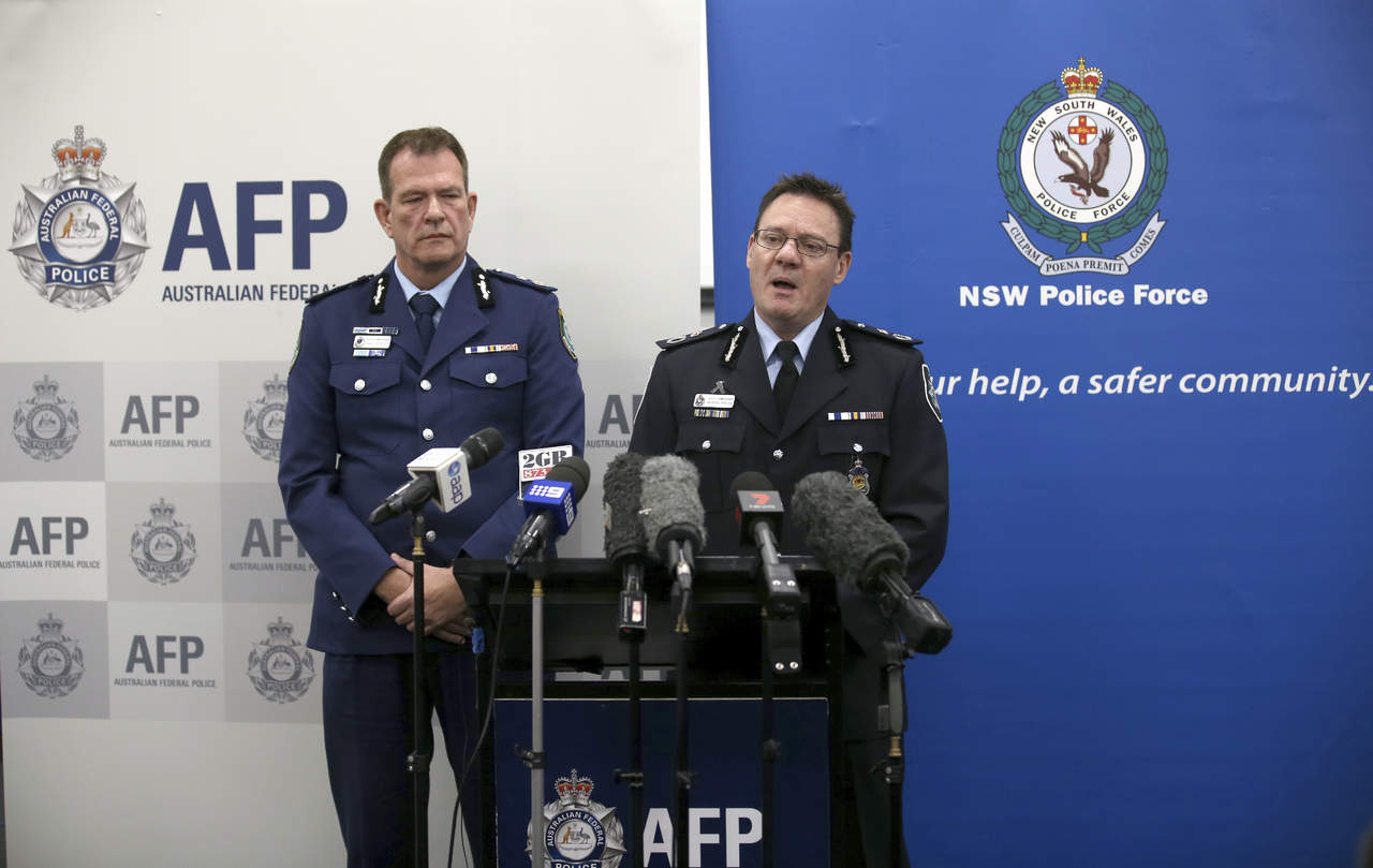 Autoridades australianas revelan el arresto de hombres que habrían planeado un atentado en Sydney. (AP)