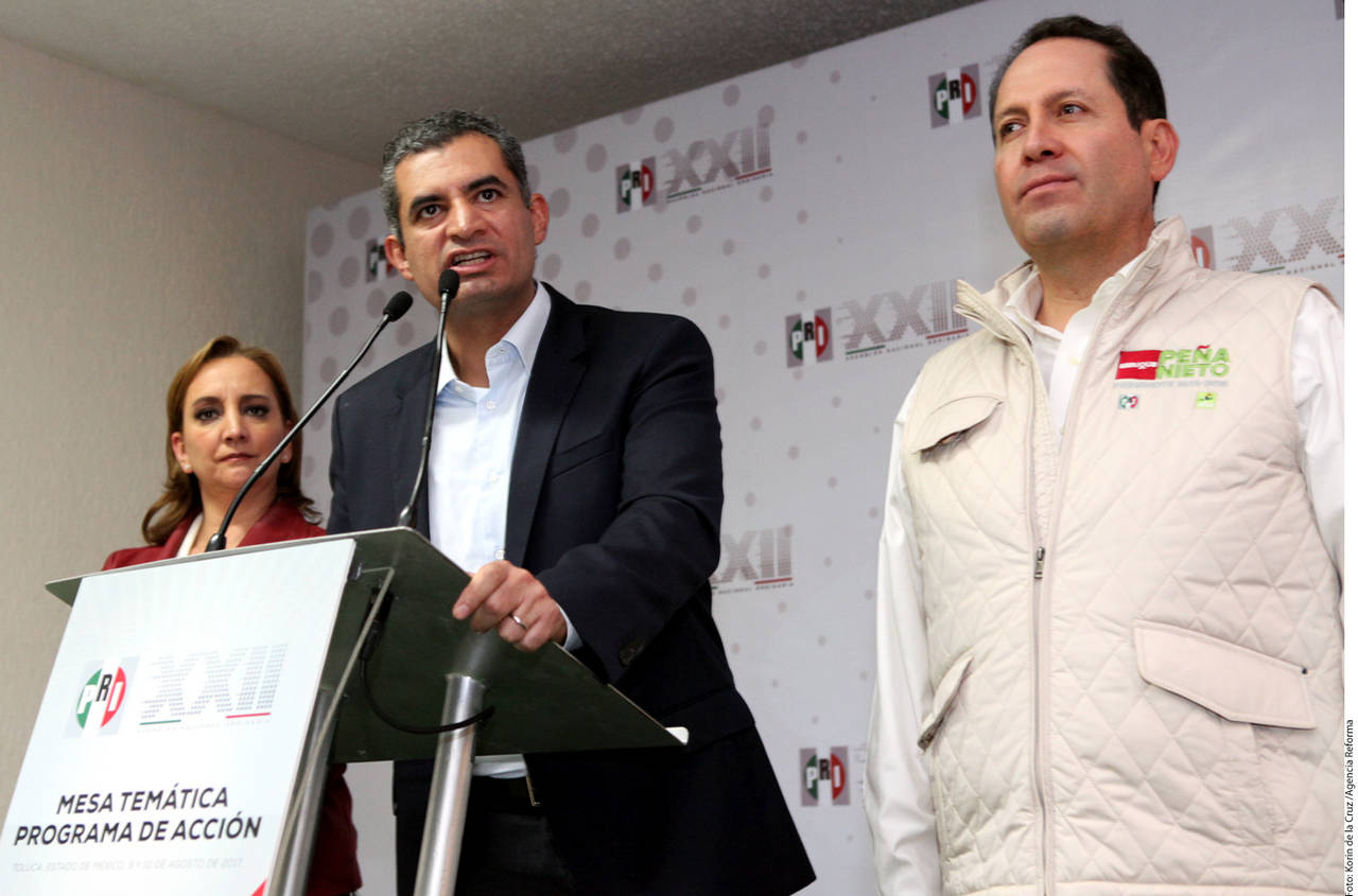 Ajustes. Ochoa defendió ajustes aprobados por delegados del PRI. (AGENCIA REFORMA)   
