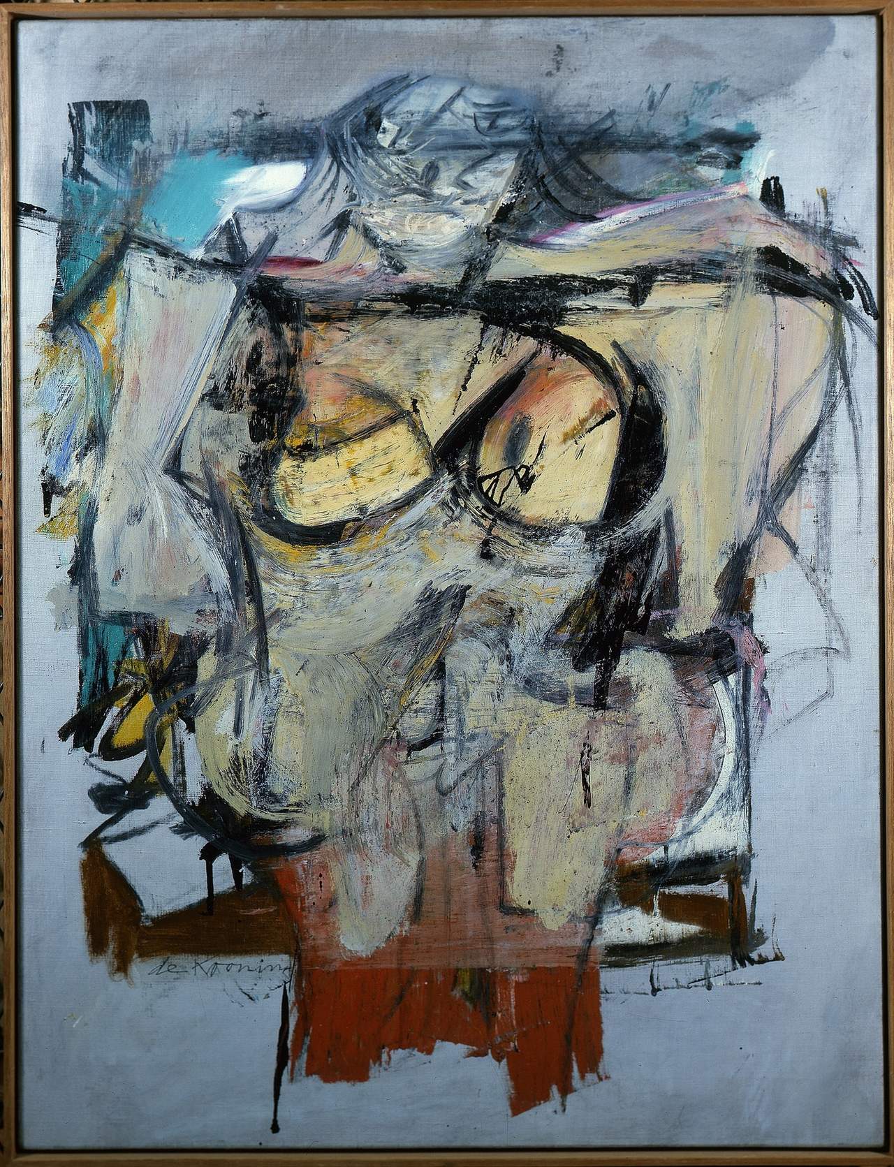 Se trata de una valiosa pintura abstracta de una mujer desnuda. (ESPECIAL)