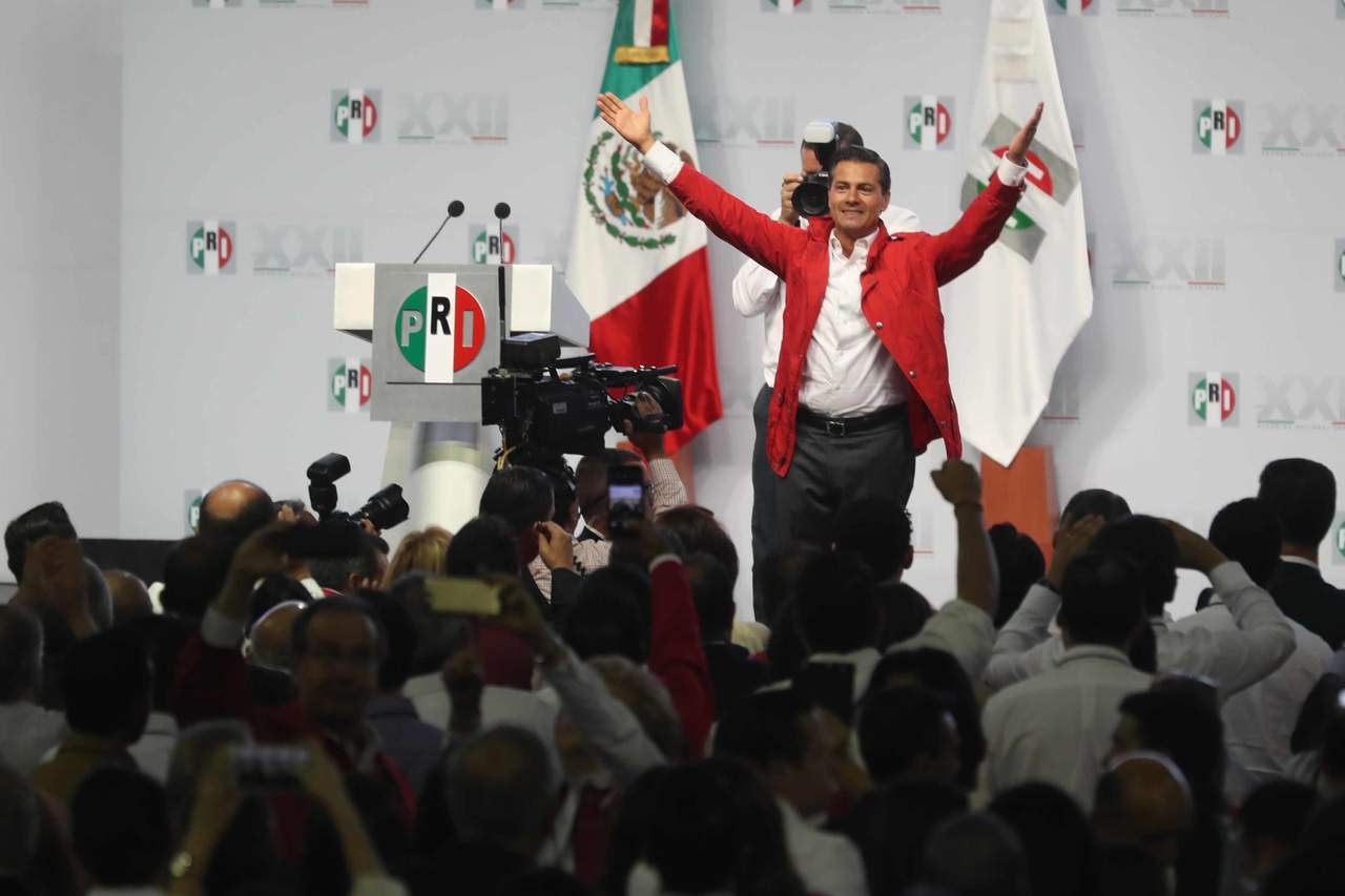 Peña Nieto exclamó que el PRI no se intimida ante los retos, es un partido valiente y resuelto. (EL UNIVERSAL)