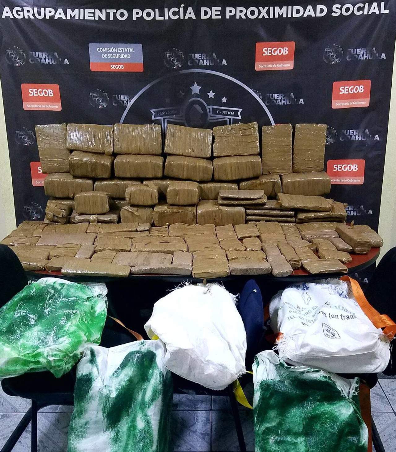 Asegura Fuerza Coahuila dos importantes cargamentos de droga
