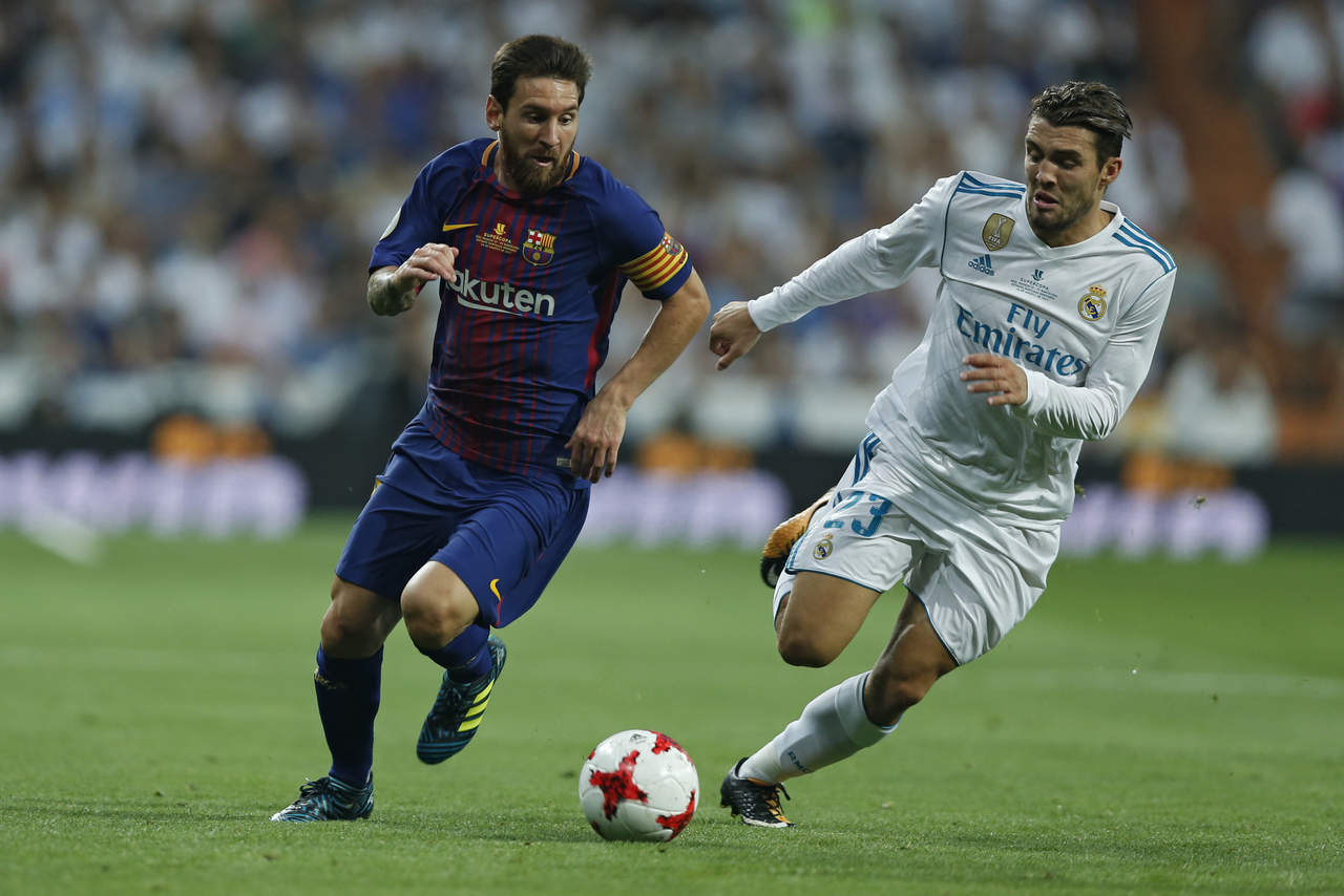 Lionel Messi fue bien marcado por la zaga madridista. (AP)