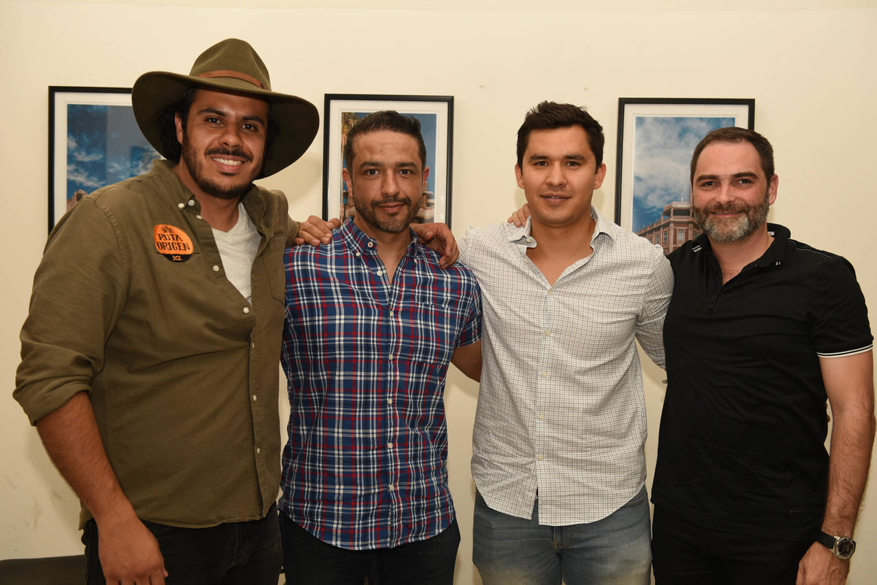 Rodrigo Trujillo, Yareb Mireles, Alejandro Salazar y Jorge Cantú.
