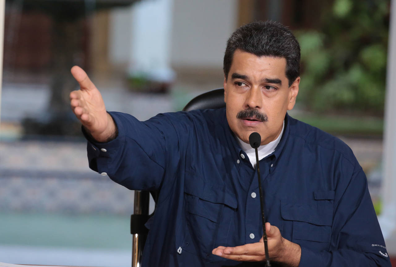 Responde. Maduro se concentró esta jornada en condenar las 'medidas ilegales' financieras de Estados Unidos.