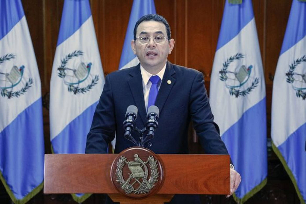 Razón. El presidente de Guatemala, Jimmy Morales, justificó su decisión de la expulsión. (NOTIMEX)