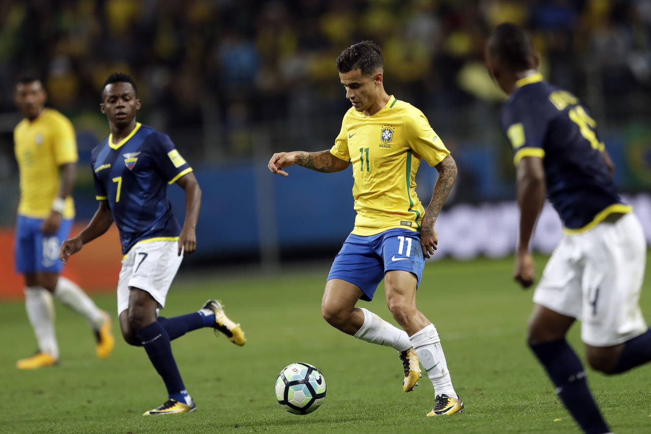 Coutinho brilla con la selección sudamericana en la eliminatoria. (AP)