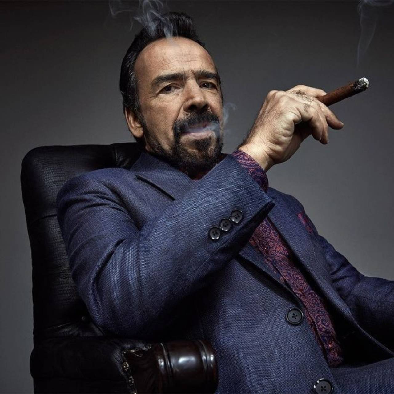 Personaje. El actor mexicano Damián Alcázar, encarna en el serial a 'Gilberto Rodríguez Orejuela', jefe del cártel de Cali.  (ARCHIVO) 
