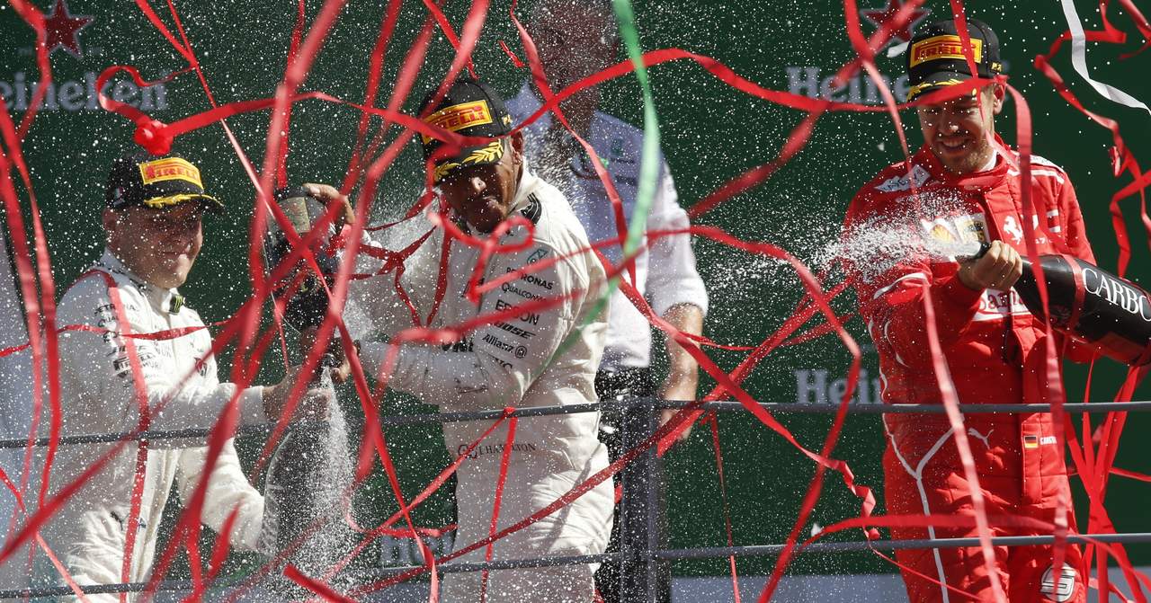 Hamilton nuevo líder tras ganar en Monza. (AP)
