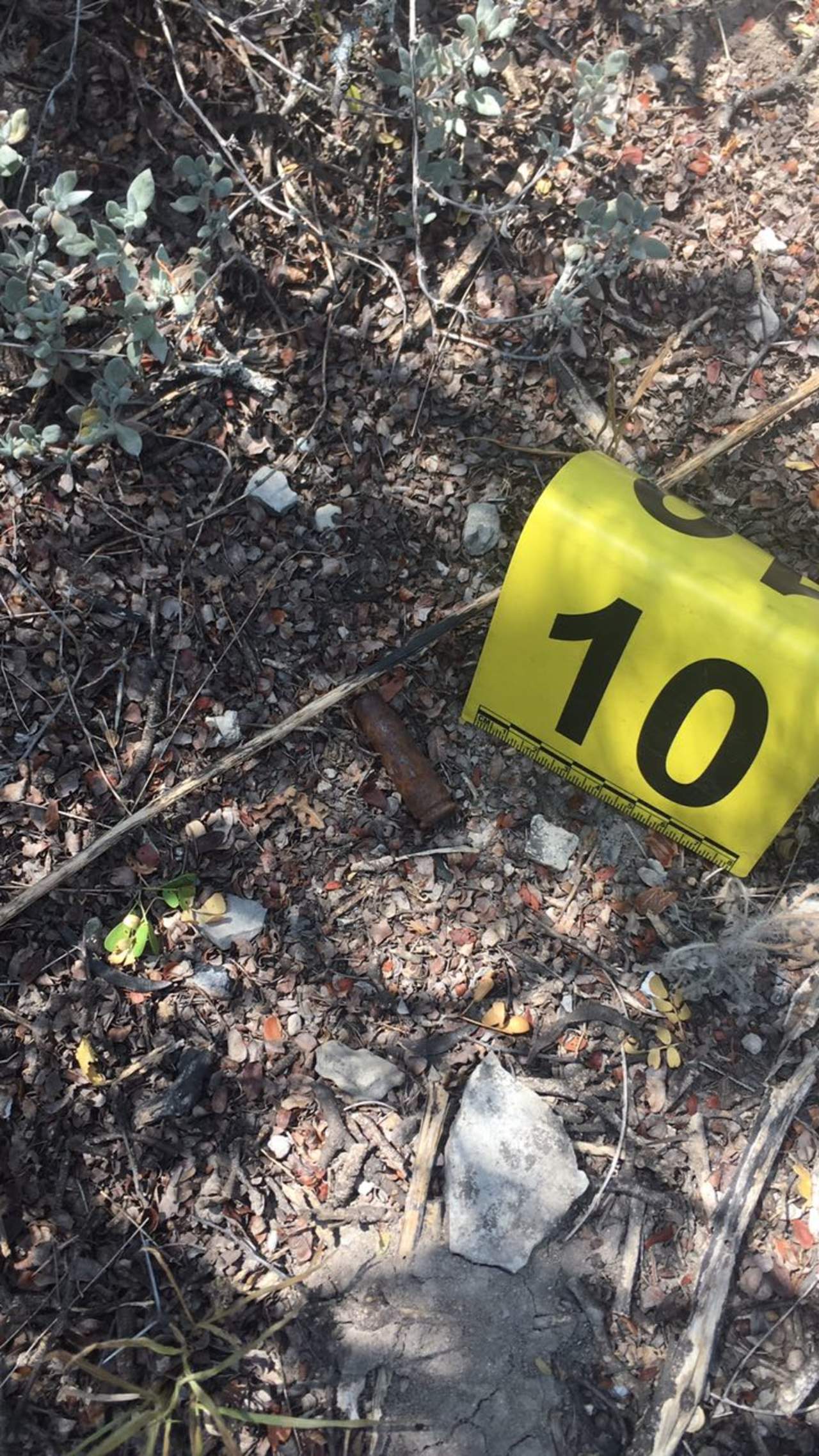 En el lugar fueron localizados los fragmentos, mismos que fueron levantados por el personal forense que participa en el operativo.